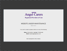 Tablet Screenshot of angelcarers.com